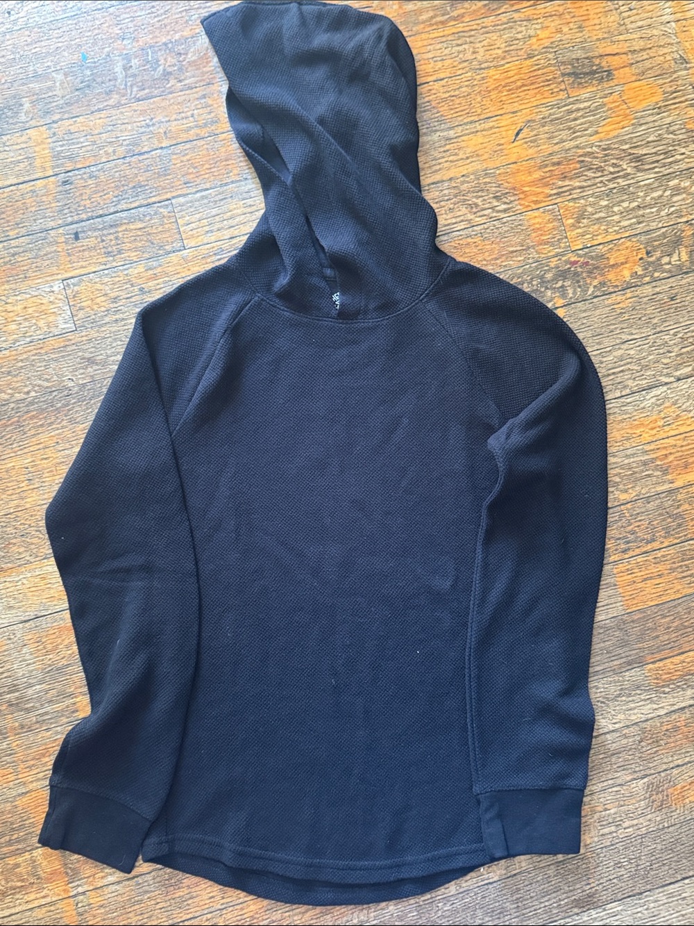 Threads 4 Thought Black Long Sleeve Hooded Tee